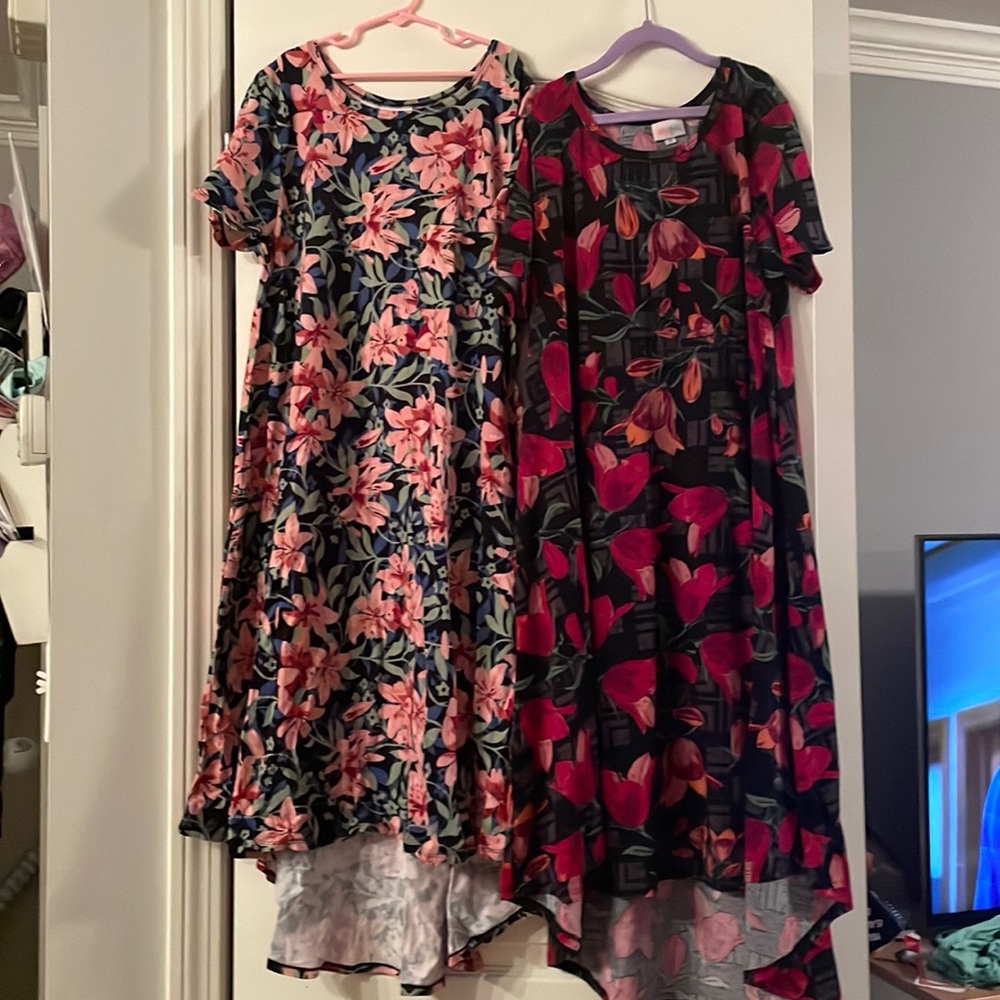 Bundle of 2 Medium Lularoe Carly Dresses